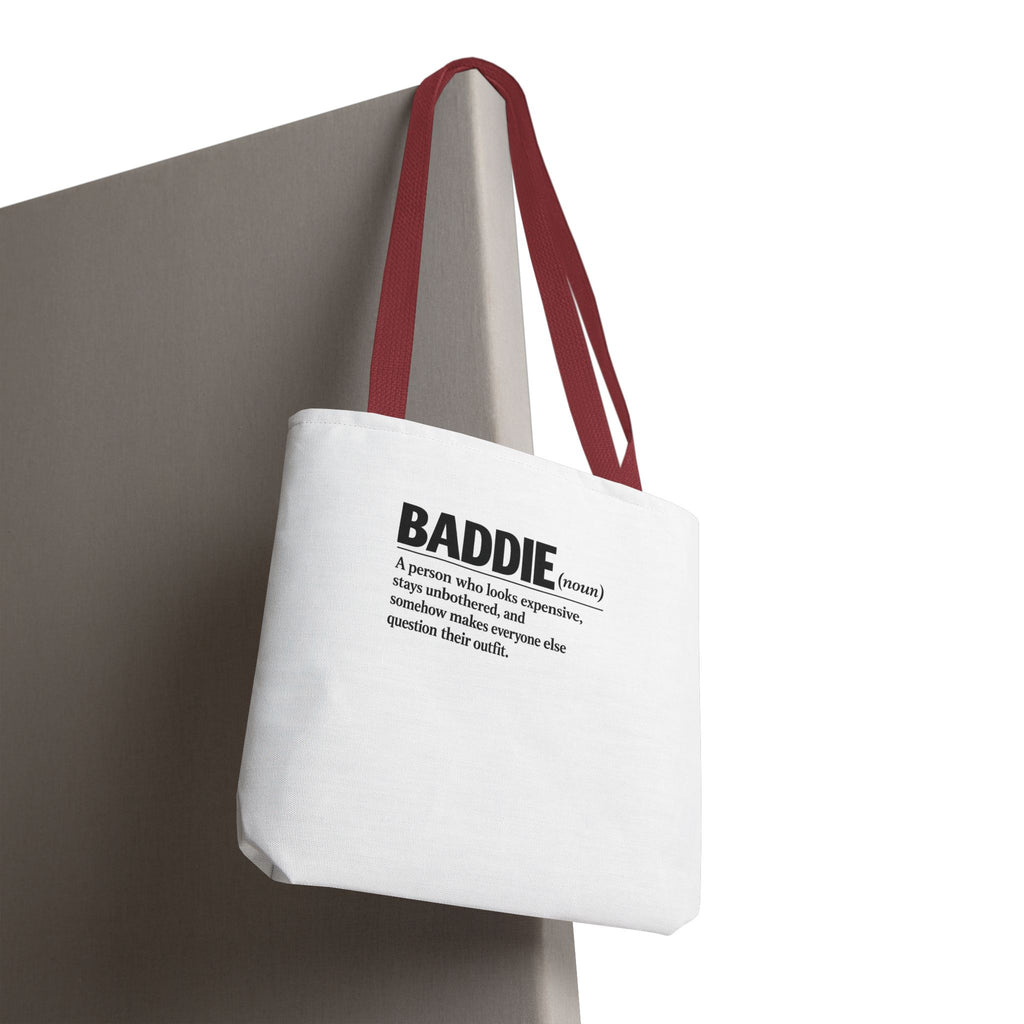 Baddie Definition Tote Bag — Funny Fashion Quote Canvas Tote