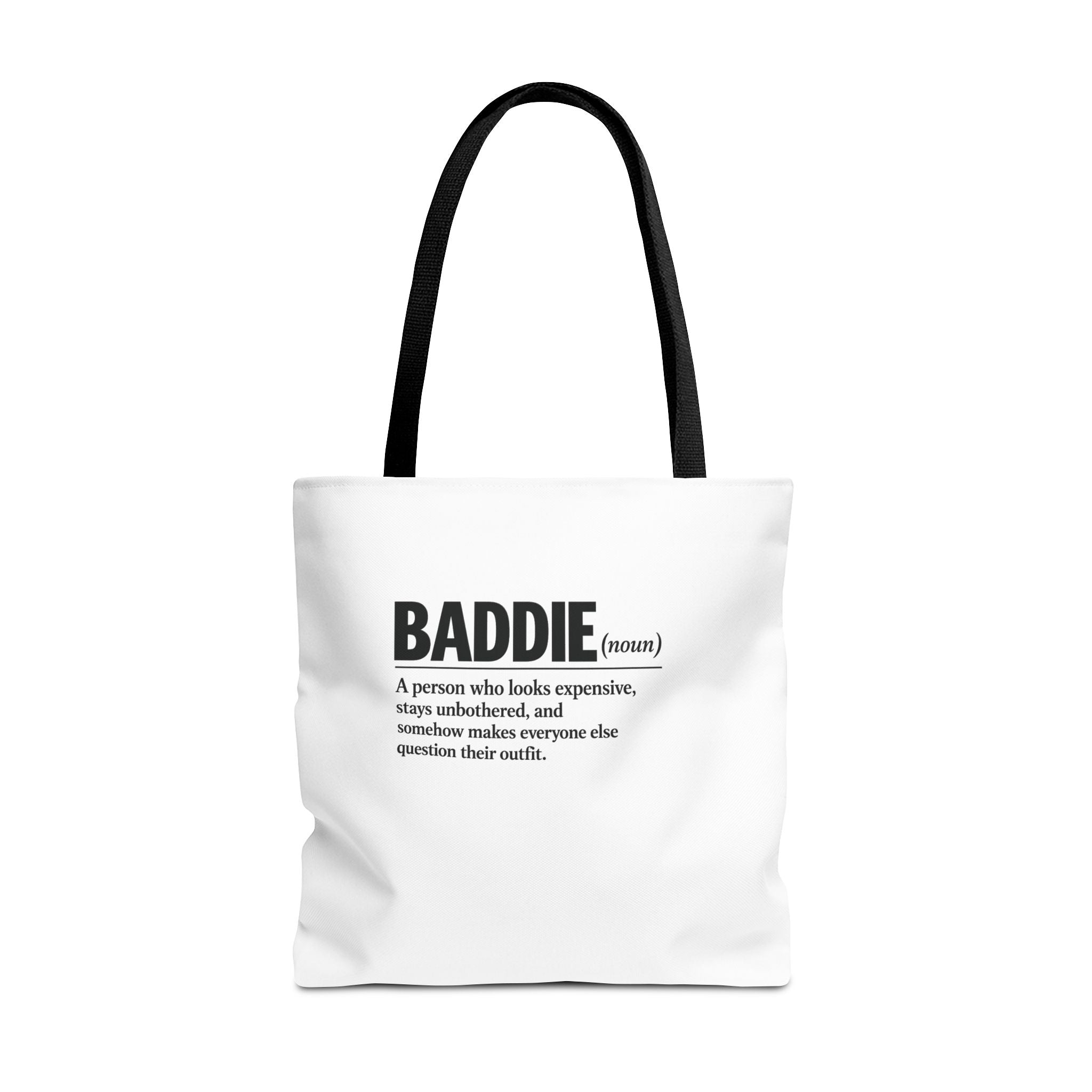 Baddie Definition Tote Bag — Funny Fashion Quote Canvas Tote