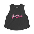 Insta Baddie Women's Crop Top — Pink Retro Script Graphic Tank